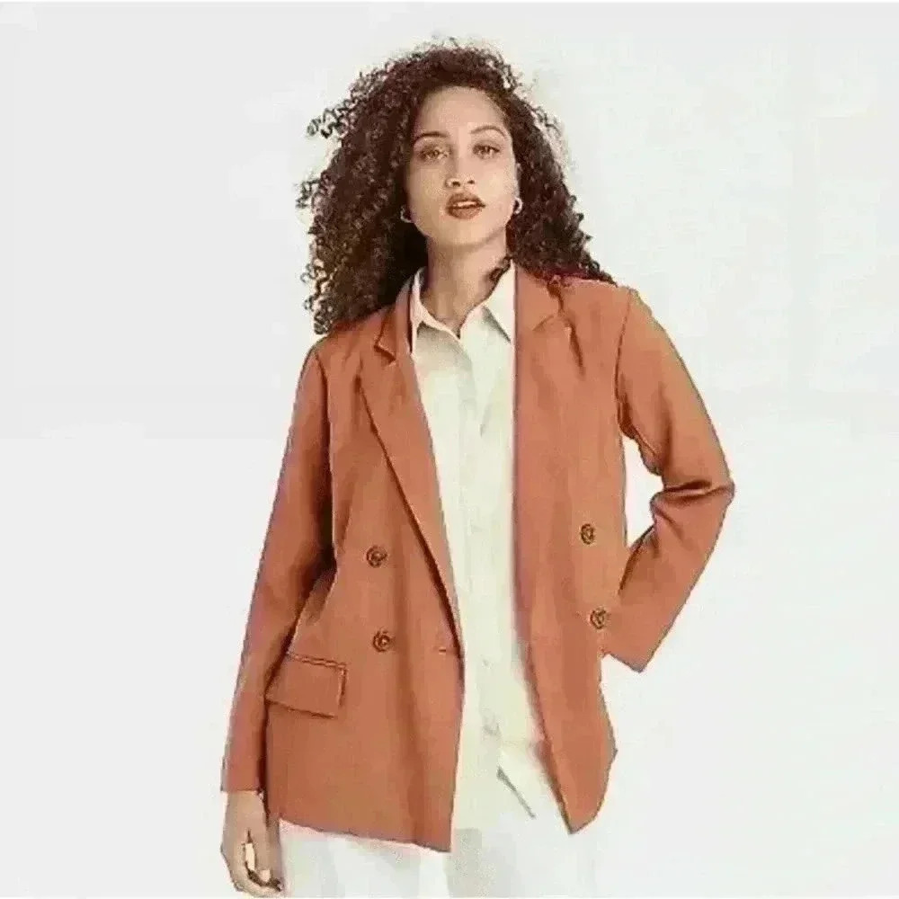 A New Day Burnt Orange Women’s Essential Blazer Size M